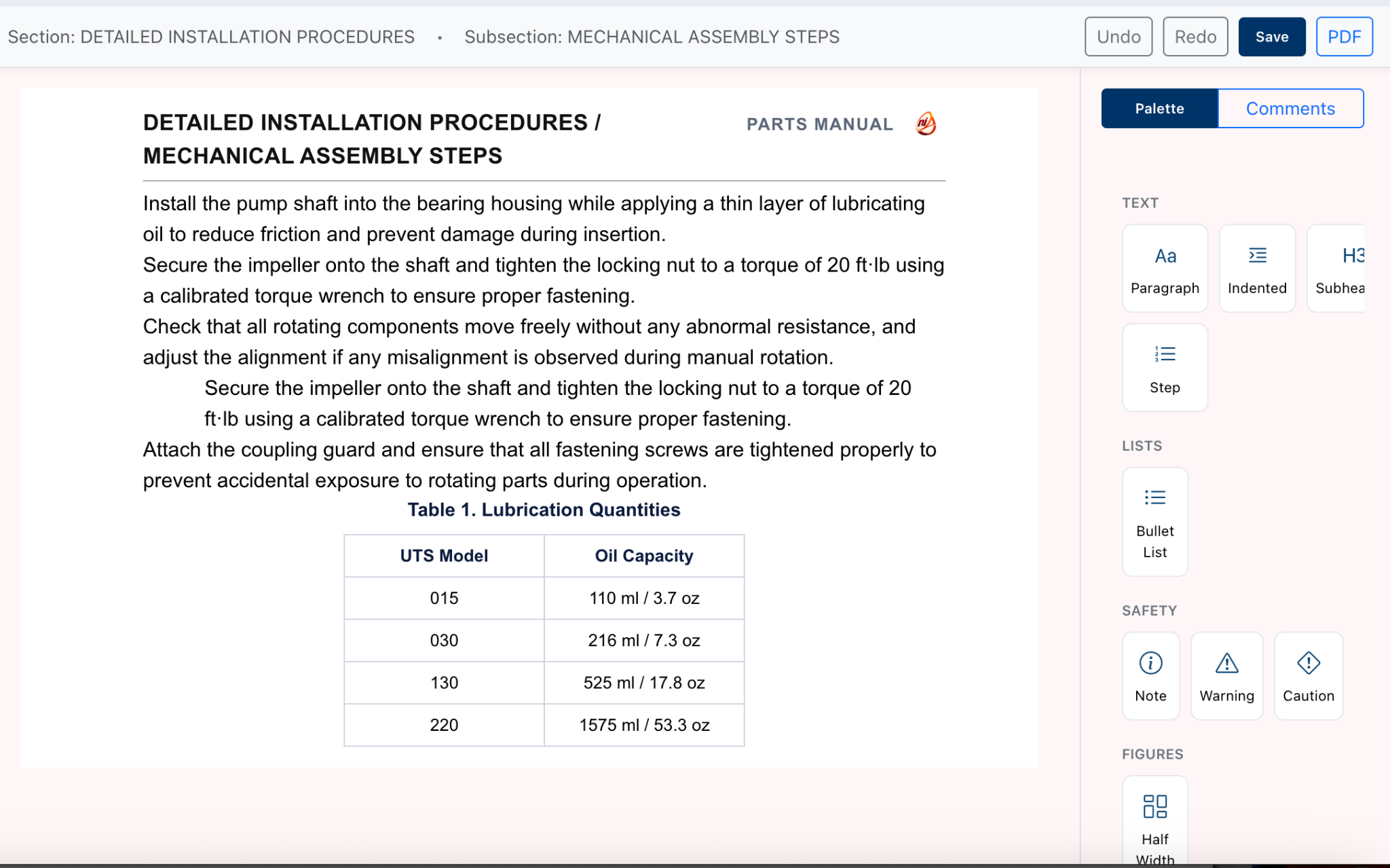niAuthor manual authoring tool screen